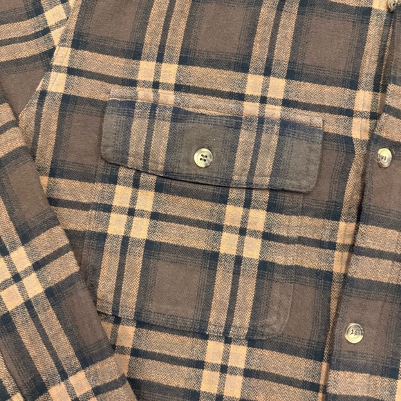 Banded Men’s Everglades Flannel Button Down Shirt Timber Brown Plaid Size XL - Picture 4 of 12